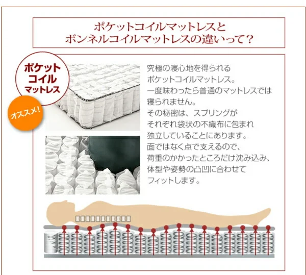 照明・コンセント付き収納ベッド Miana ミアーナ ベッドフレームのみ シングル