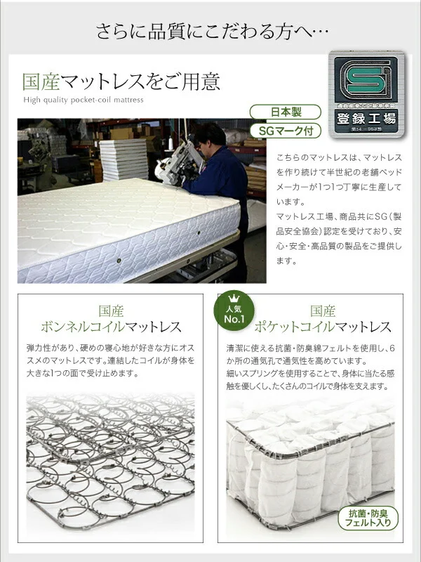 モダンライト・コンセント付き国産フロアベッド JOINT WIDE ジョイントワイド ベッドフレームのみ セミシングル