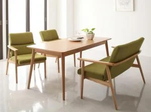 天然木北欧スタイルソファダイニング WOOD LAND ウッドランド ダイニングテーブル W160