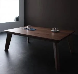 モダンデザインフラットヒーターこたつテーブル Valeri ヴァレーリ 正方形(80×80cm)