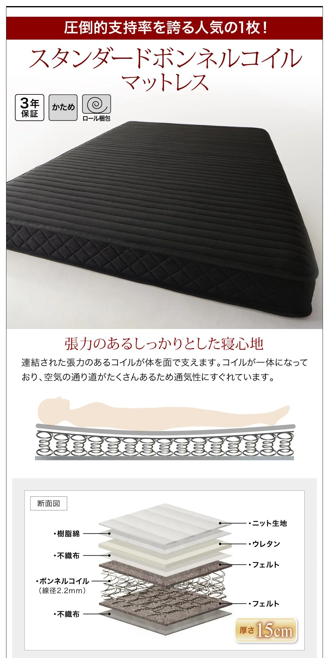 棚・コンセント付きフロアベッド Verhill ヴェーヒル ベッドフレームのみ シングル