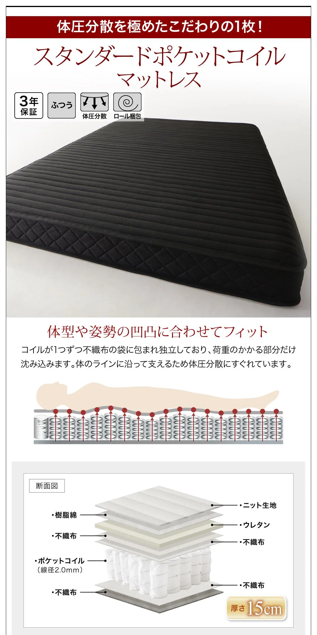棚・コンセント付きフロアベッド Verhill ヴェーヒル ベッドフレームのみ シングル