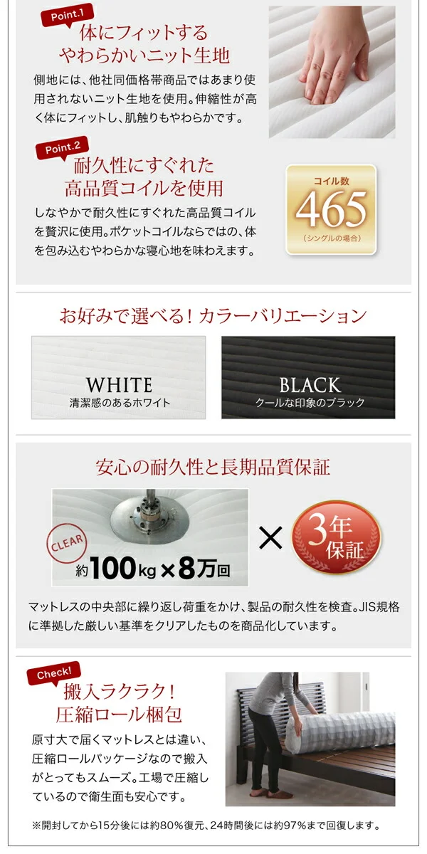 棚・コンセント付収納ベッド EverKing エヴァーキング ベッドフレームのみ キング