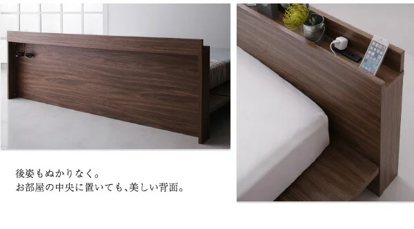 モダンデザインローベッド FRANCLIN フランクリン ベッドフレームのみ クイーン(Q×1)