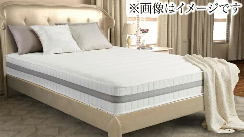 日本人技術者設計 超快眠マットレス抗菌防臭防ダニ ホテルプレミアム ボンネルコイル硬さ:かため EVA エヴァ セミシングル