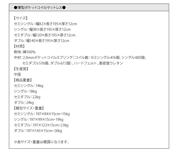 お客様組立 日本製_棚・コンセント付き_大容量チェストベッド Spatium スパシアン ベッドフレームのみ セミシングル