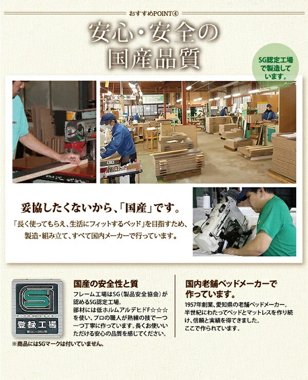 フラップ棚・照明・コンセントつき多機能ベッド Volonta ヴォロンタ ベッドフレームのみ シングル