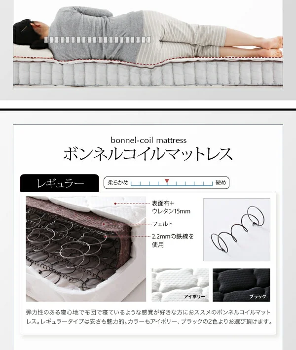 棚・コンセント・収納付き大型モダンデザインベッド BAXTER バクスター ベッドフレームのみ ワイドK200(S×2)