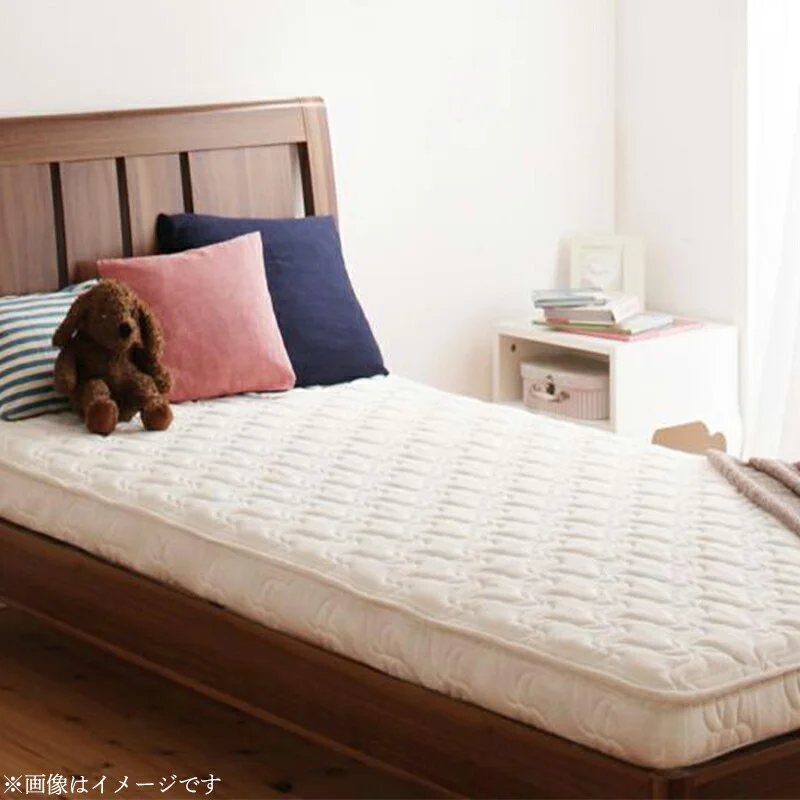 子どもの睡眠環境を考えた 日本製 安眠マットレス 抗菌・薄型・軽量 ジュニア 国産ポケットコイル EVA エヴァ セミシングル ショート丈