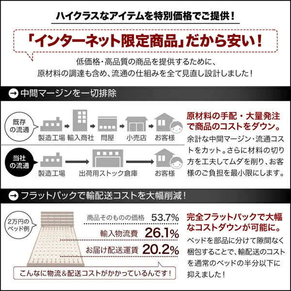 衣装ケースも入る大容量デザイン収納ベッド SCHNEE シュネー ベッドフレームのみ 引き出しなし シングル