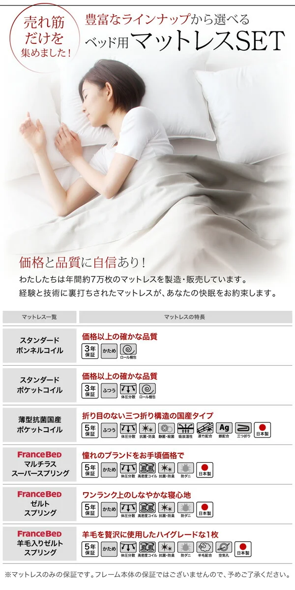 お客様組立 長く使える棚・コンセント付国産頑丈2杯収納ベッド Rhino ライノ ベッドフレームのみ シングル