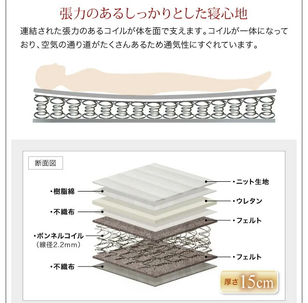 モダンライト・棚・コンセント付きデザインフロアローベッド SPERANZA スペランツァ ベッドフレームのみ シングル