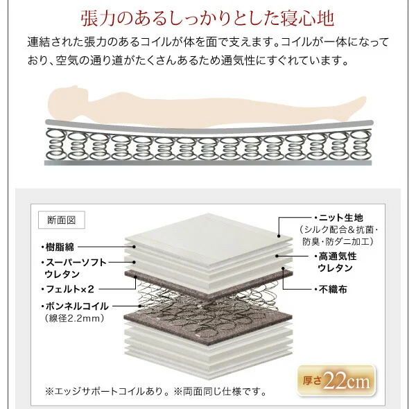 モダンライト・棚・コンセント付きデザインフロアローベッド SPERANZA スペランツァ ベッドフレームのみ シングル