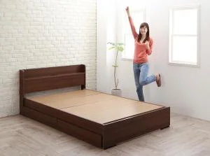 工具いらずの組み立て・分解簡単収納ベッド Lacomita ラコミタ ベッドフレームのみ シングル