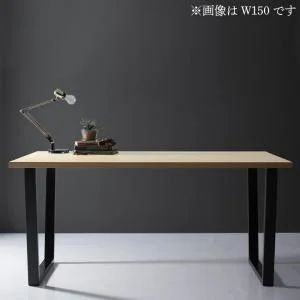天然木天板 スチール脚 モダンデザインテーブル Gently ジェントリー ナチュラル ストレート脚 W120