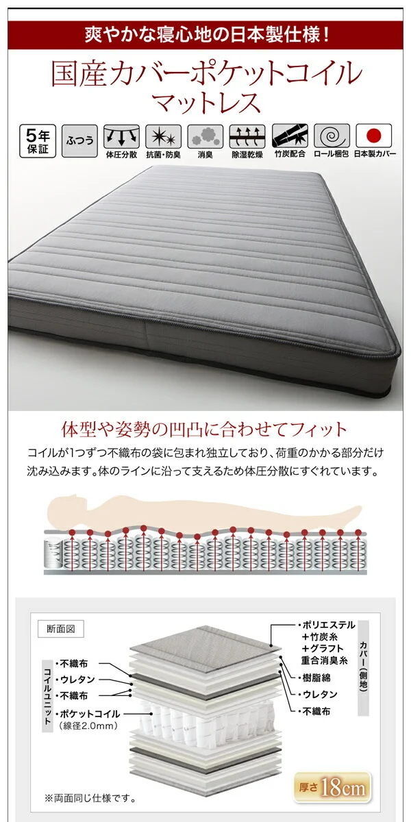 棚・コンセント付収納ベッド Irvine アーヴァイン ベッドフレームのみ シングル