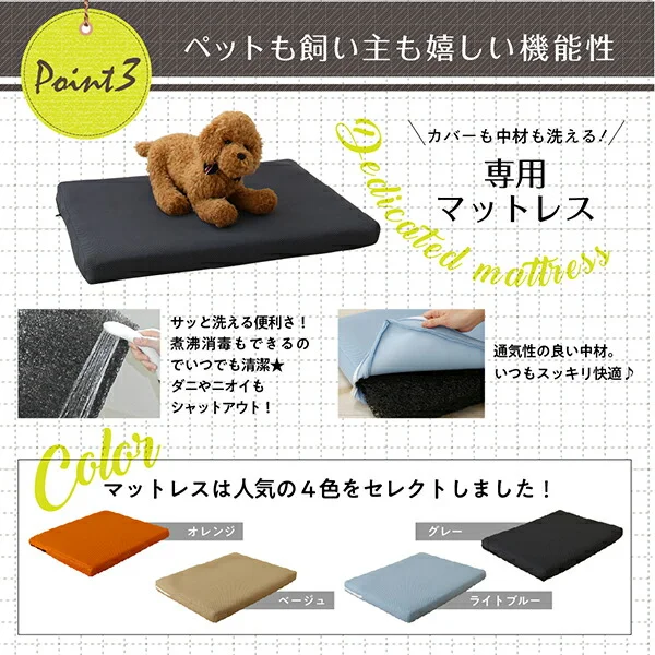 ミニチュアサイズが可愛い木製ペットベッド Catnel キャトネル ベッドフレームのみ