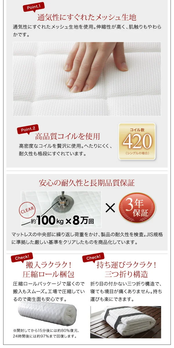 コンパクトロフトベッド Slimfit スリムフィット ベッドフレームのみ セミシングル ショート丈