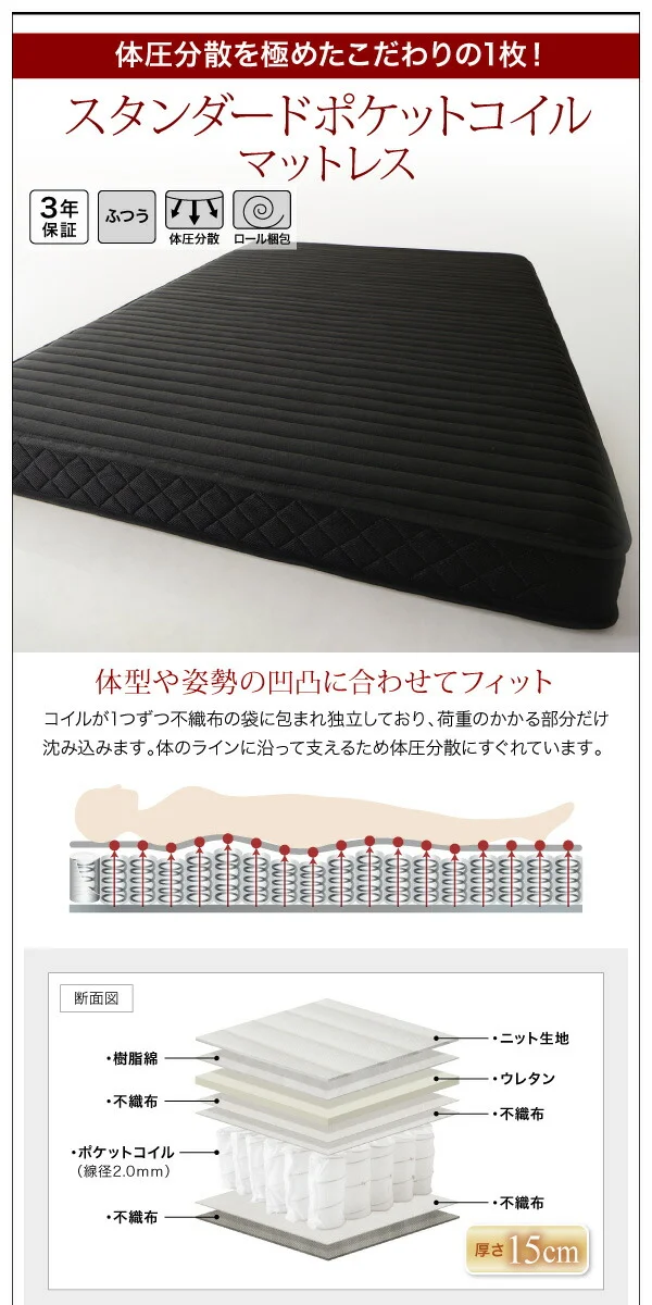 ワンルーム コンパクト おしゃれ セミダブル シンプル フロア ローベッド HIRO ヒロ  ベッドフレームのみ セミダブル