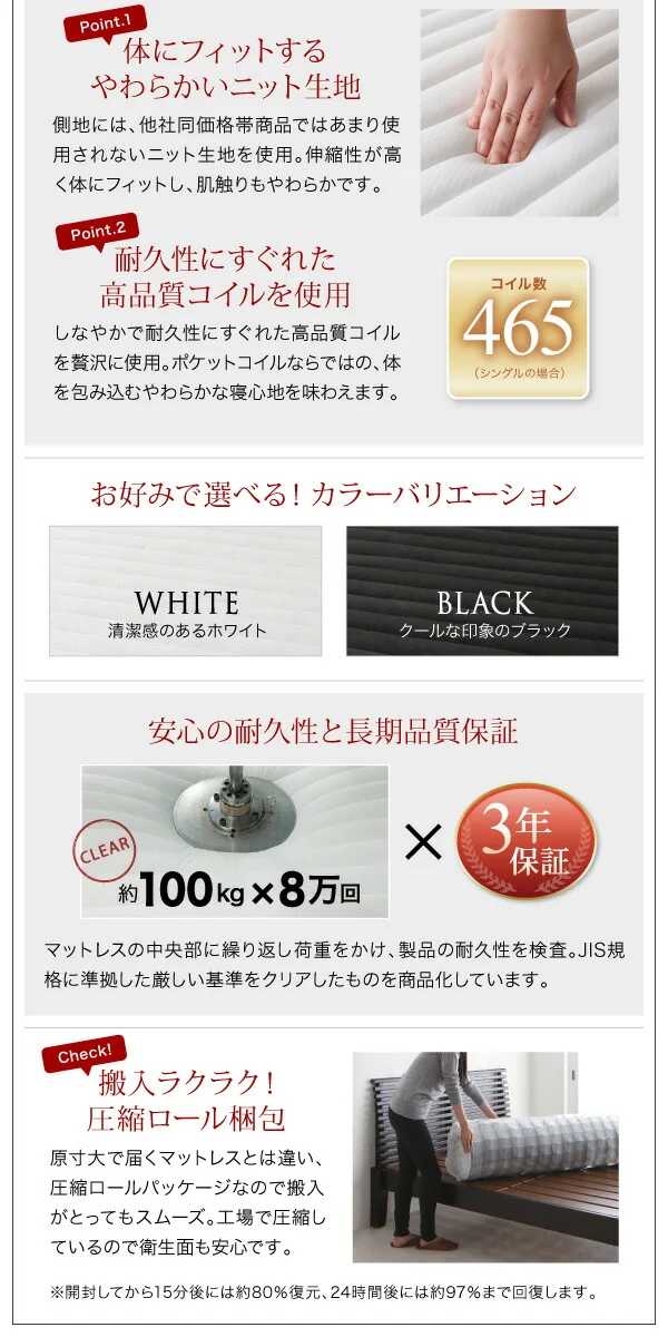 棚・コンセント付きフロアベッド Elthman エルスマン ベッドフレームのみ シングル