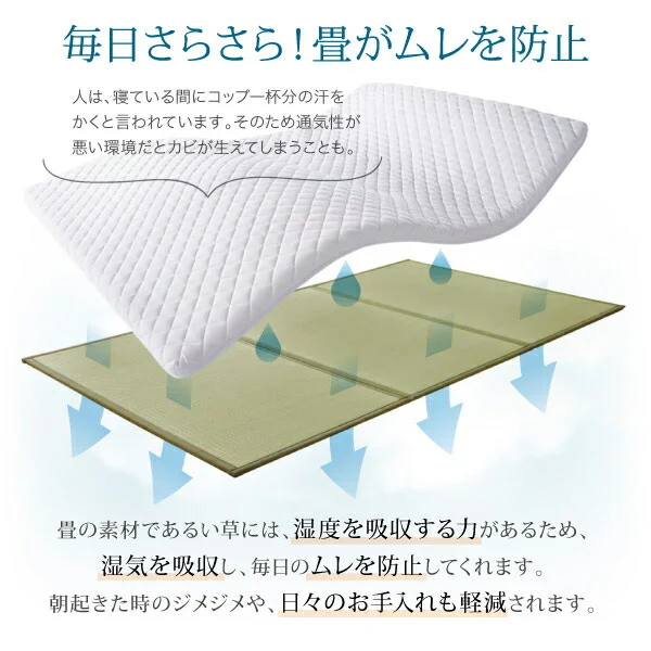 三つ折り畳マット シングル