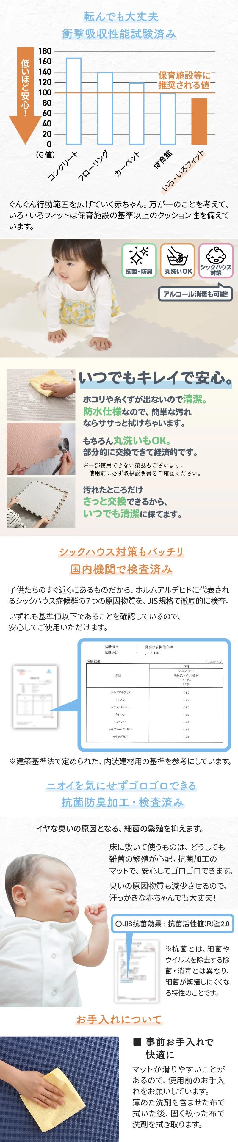 ジョイントマット いろ・いろフィット 45cm角 10mm厚 尺五 12枚 1.5畳