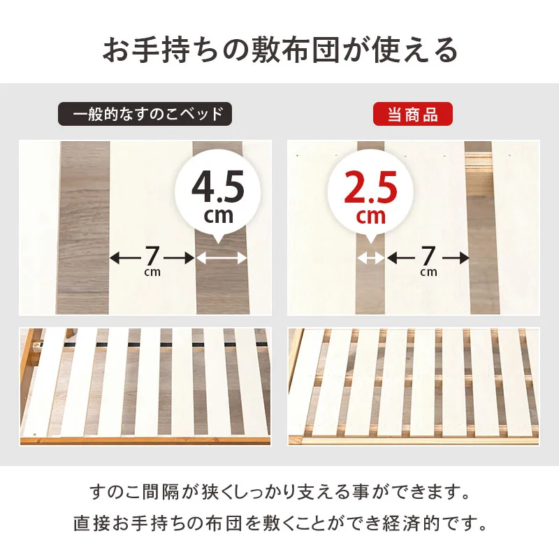 シングルミドルベッド-MB- 98×225×93cm